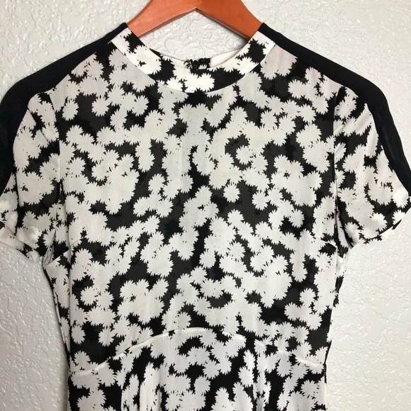 A.L.C. Silk Chiffon Handkerchief Hem Dress 0 - Picture 3 of 9